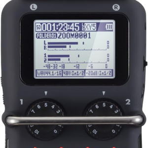 Zoom H5 portable audio recorder with dual X/Y microphone capsules and LCD screen