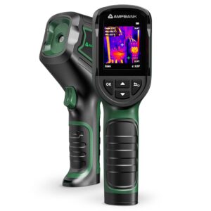 H128 handheld thermal camera with 240x240 display, pistol-grip body and IP65 protection for temperature diagnostics.