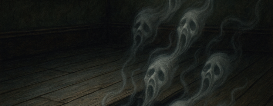 Illustration of The Whispering Under the Floorboards: A Haunting Tale of Hidden Voices