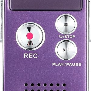 Compact purple digital voice recorder with playback controls, designed for EVP ghost hunting.