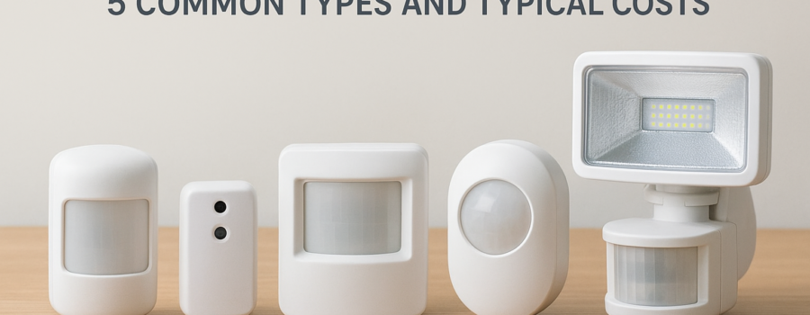 Motion Sensor Price: 5 Common Types and Typical Costs