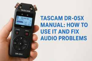 Tascam DR-05X Manual: How To Use It and Fix Audio Problems
