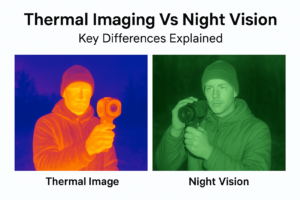 Comparison of thermal imaging and night vision technologies highlighting their key differences.