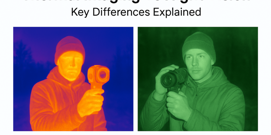 Comparison of thermal imaging and night vision technologies highlighting their key differences.