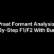 Praat Formant Analysis: Step-By-Step F1/F2 With Burg LPC