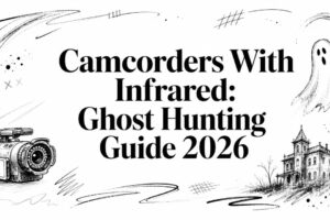Two camcorders with infrared lights for ghost hunting