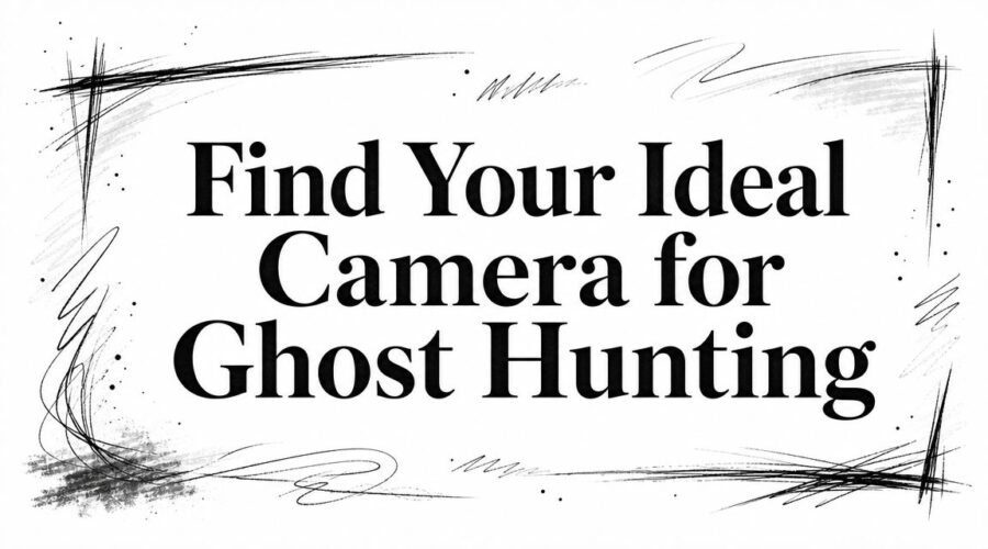 Digital camera for ghost hunting, shown in low light