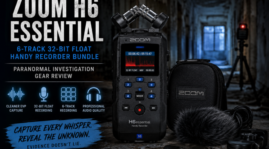 Zoom H6 Essential 6-track portable recorder bundle for paranormal investigations