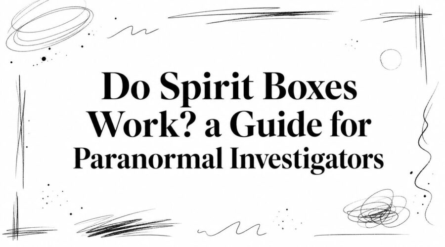 Paranormal investigator using a spirit box during a ghost hunt
