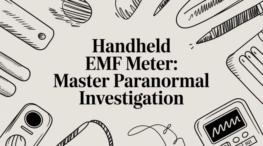 Handheld EMF meter used in paranormal investigations