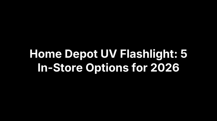 Home Depot UV flashlight options available in store for 2026