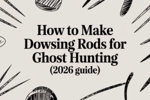Metal dowsing rods for ghost hunting