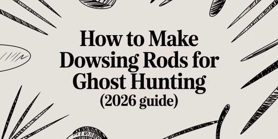 Metal dowsing rods for ghost hunting