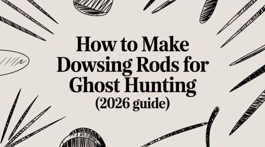 Metal dowsing rods for ghost hunting