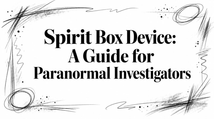 Spirit box device used for ghost hunting and paranormal investigation.