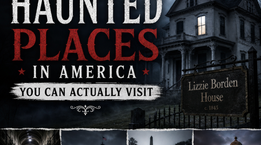 Illustration of Most Haunted Places in America You Can Actually Visit