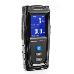 ERICKHILL EMF meter with LCD screen for measuring electric and magnetic fields