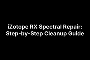iZotope RX Spectral Repair: Step-by-Step Cleanup Guide