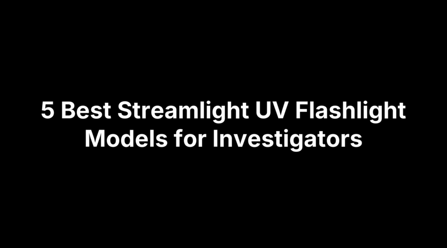 Streamlight UV flashlight used by investigators