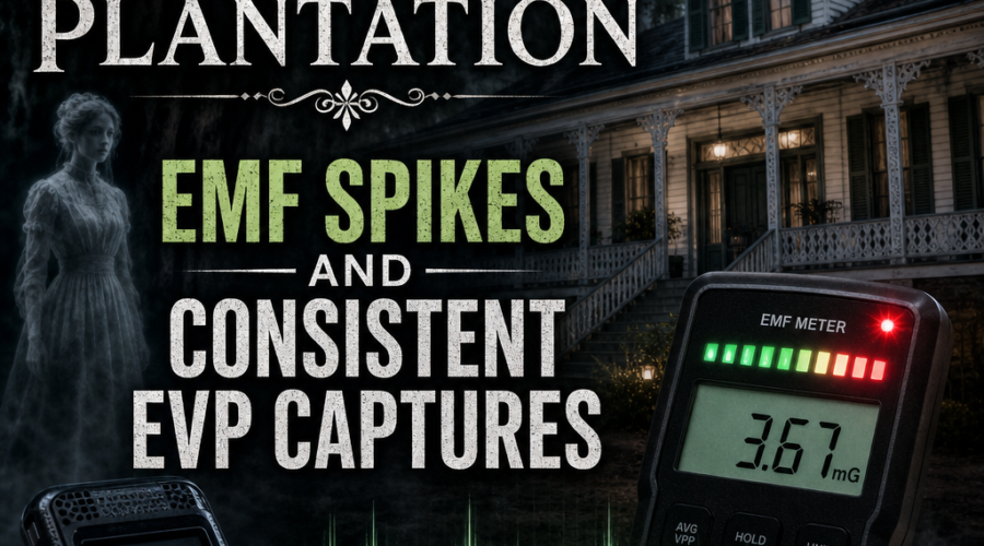 Illustration of The Myrtles Plantation: EMF Spikes and Consistent EVP Captures