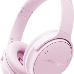 Petal pink Bose QuietComfort wireless over-ear noise-cancelling headphones