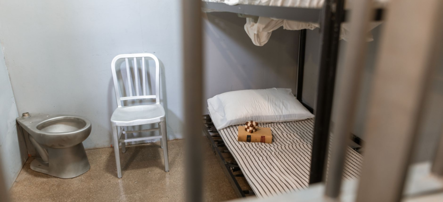 Illustration of Old Jail Bed Breakfast Haunted by Strange Noises and Apparitions
