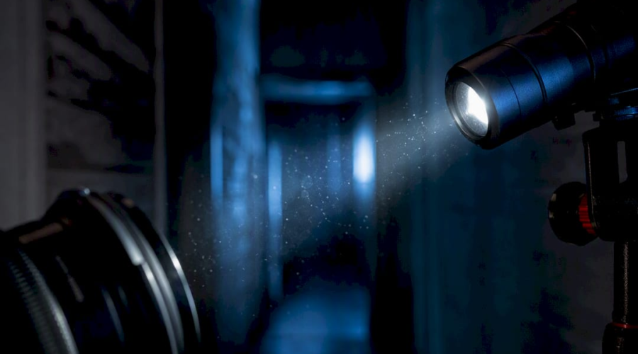 Dust particles creating orb artifacts in flash