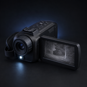 Night vision camcorder for ghost hunting with infrared display