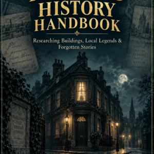 The Haunted History Handbook cover – Researching Buildings, Local Legends & Forgotten Stories
