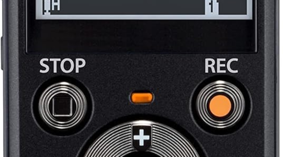 OM SYSTEM WS-883 digital voice recorder with stereo microphones